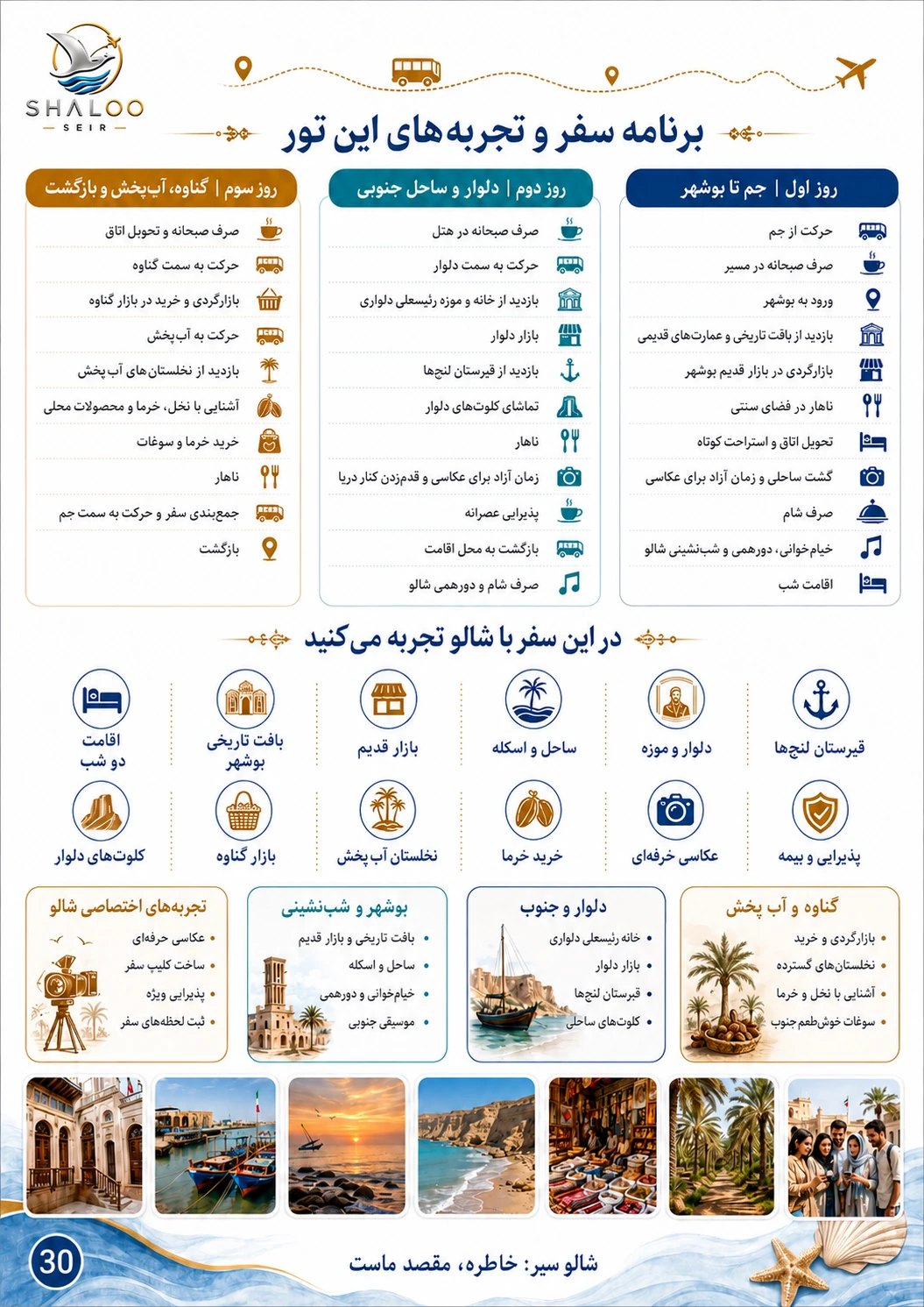 برنامه بوشهر، دلوار و گناوه